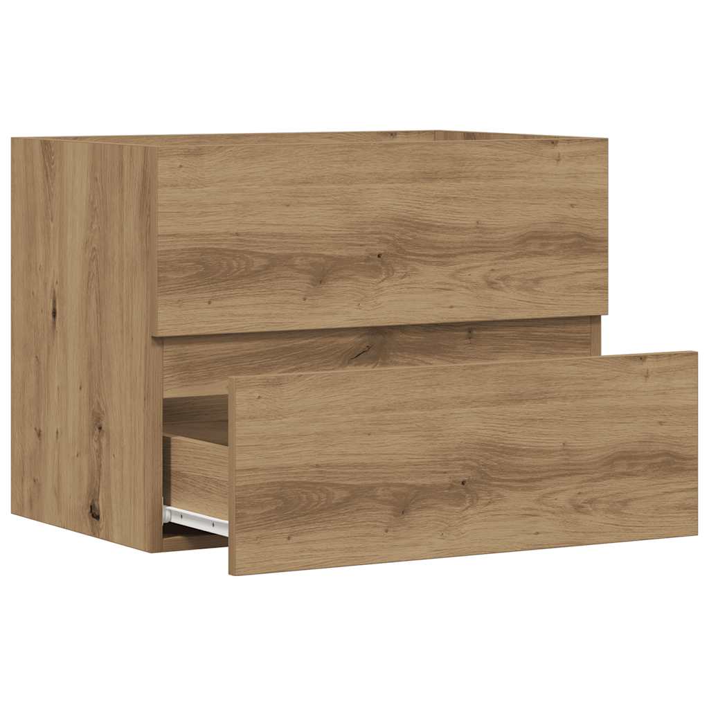 badeværelsesskab 60x38,5x45 cm konstrueret træ kunsteg