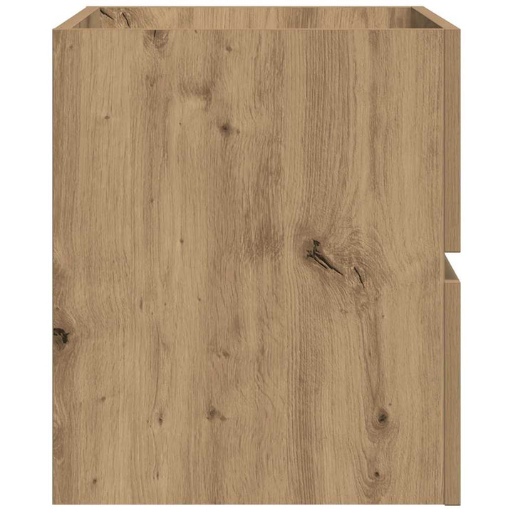 badeværelsesskab 80x38,5x45 cm væghængt konstrueret træ kunsteg