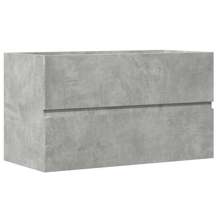 vaskeskab 90x38,5x45 cm konstrueret træ betongrå