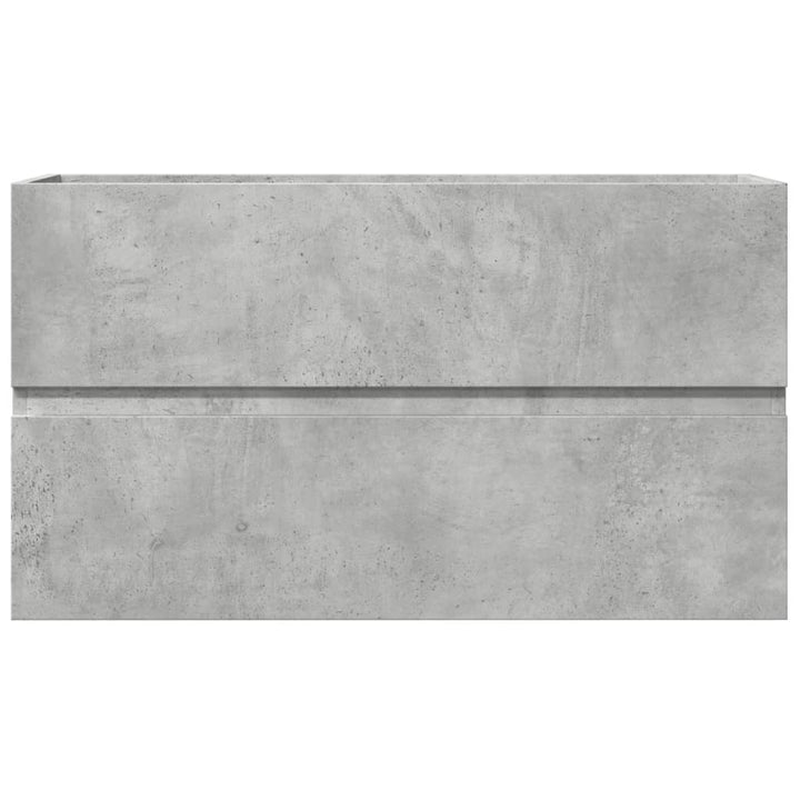 vaskeskab 90x38,5x45 cm konstrueret træ betongrå