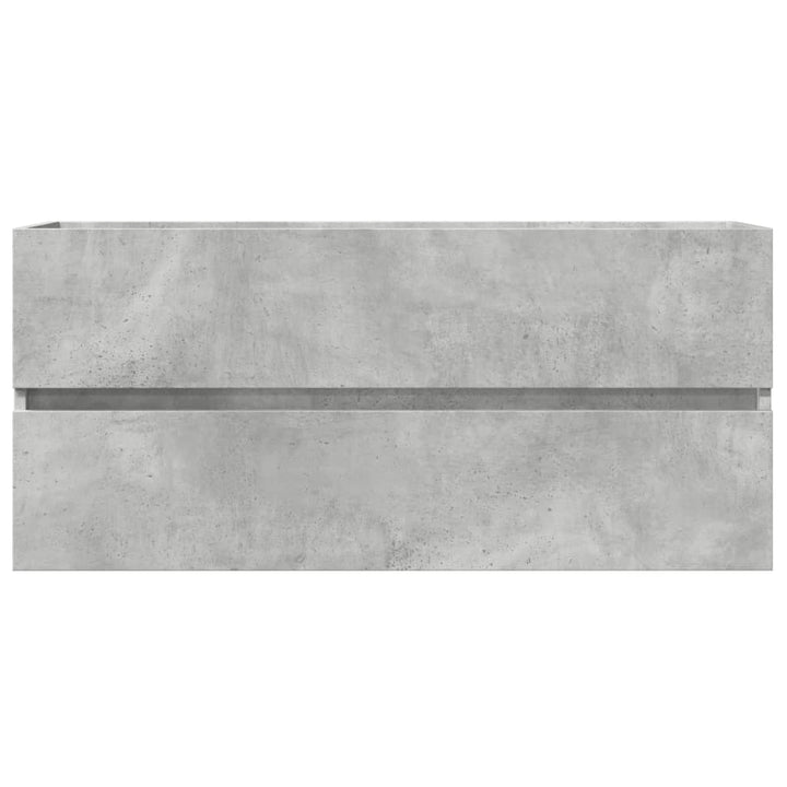 vaskeskab 100x38,5x45 cm konstrueret træ betongrå