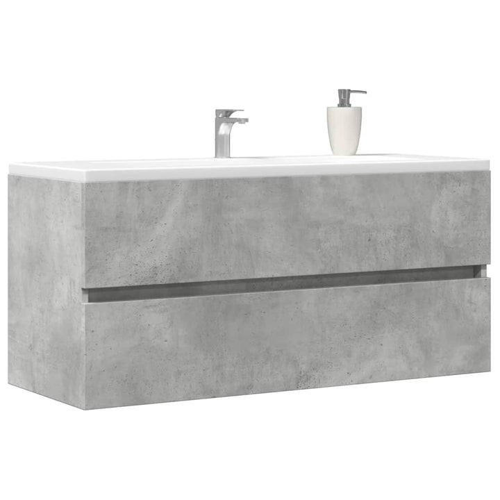 vaskeskab 100x38,5x45 cm konstrueret træ betongrå
