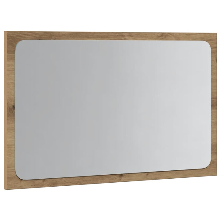 badeværelsesspejl med LED-lys 60x8,5x38 cm kunsteg