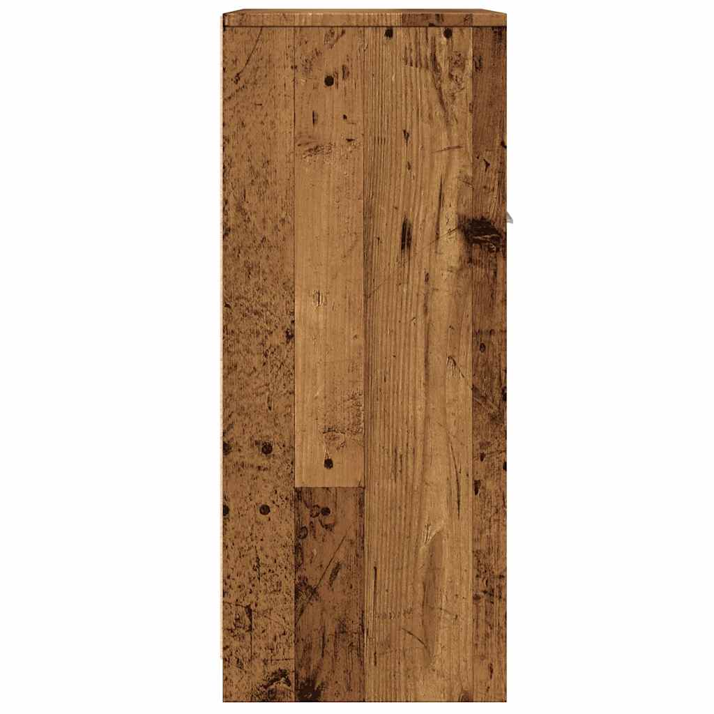 badeværelsesskab 60x33x80 cm konstrueret træ antikt træ