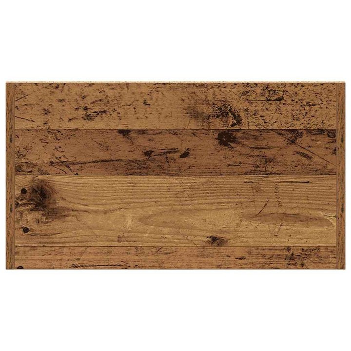 badeværelsesskab 60x33x80 cm konstrueret træ antikt træ