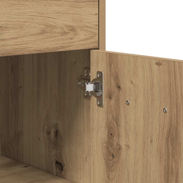 badeværelsesskab 60x33x80 cm konstrueret træ kunsteg