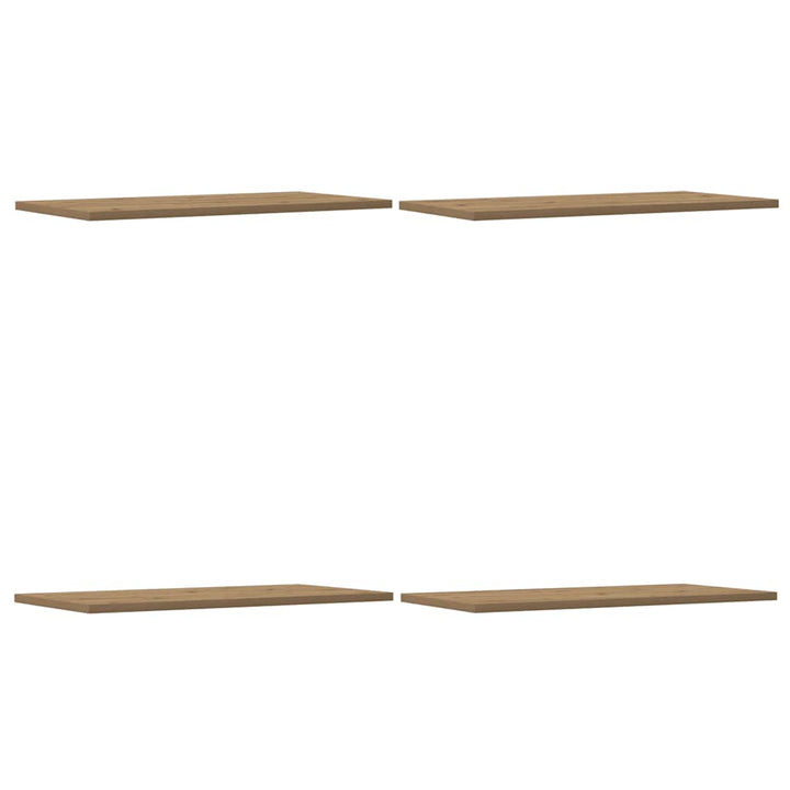 væghylder 4 stk. 60x30x1,5 cm konstrueret træ kunsteg