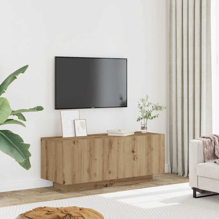 tv-bord 100x35x40 cm konstrueret træ kunsteg