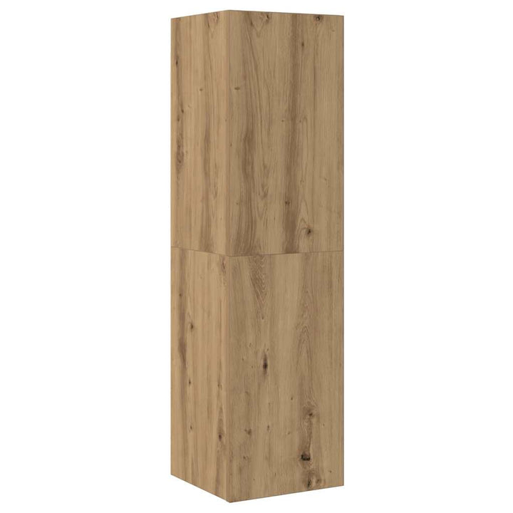 tv-bord 30,5x30x110 cm konstrueret træ kunsteg