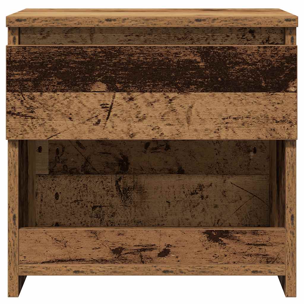 sengeborde 2 stk. 40x30x39 cm spånplade antikt træ