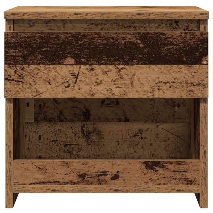 sengeborde 2 stk. 40x30x39 cm spånplade antikt træ