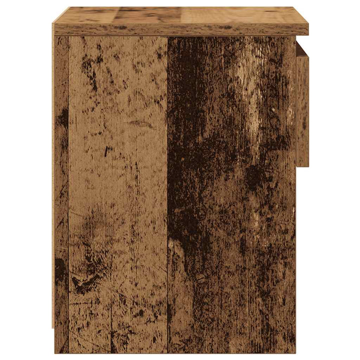 sengeborde 2 stk. 40x30x39 cm spånplade antikt træ