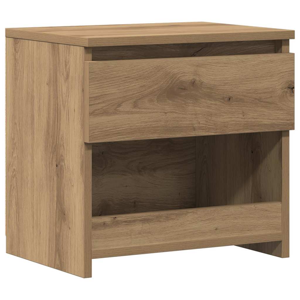 sengebord 40x30x39 cm konstrueret træ kunsteg