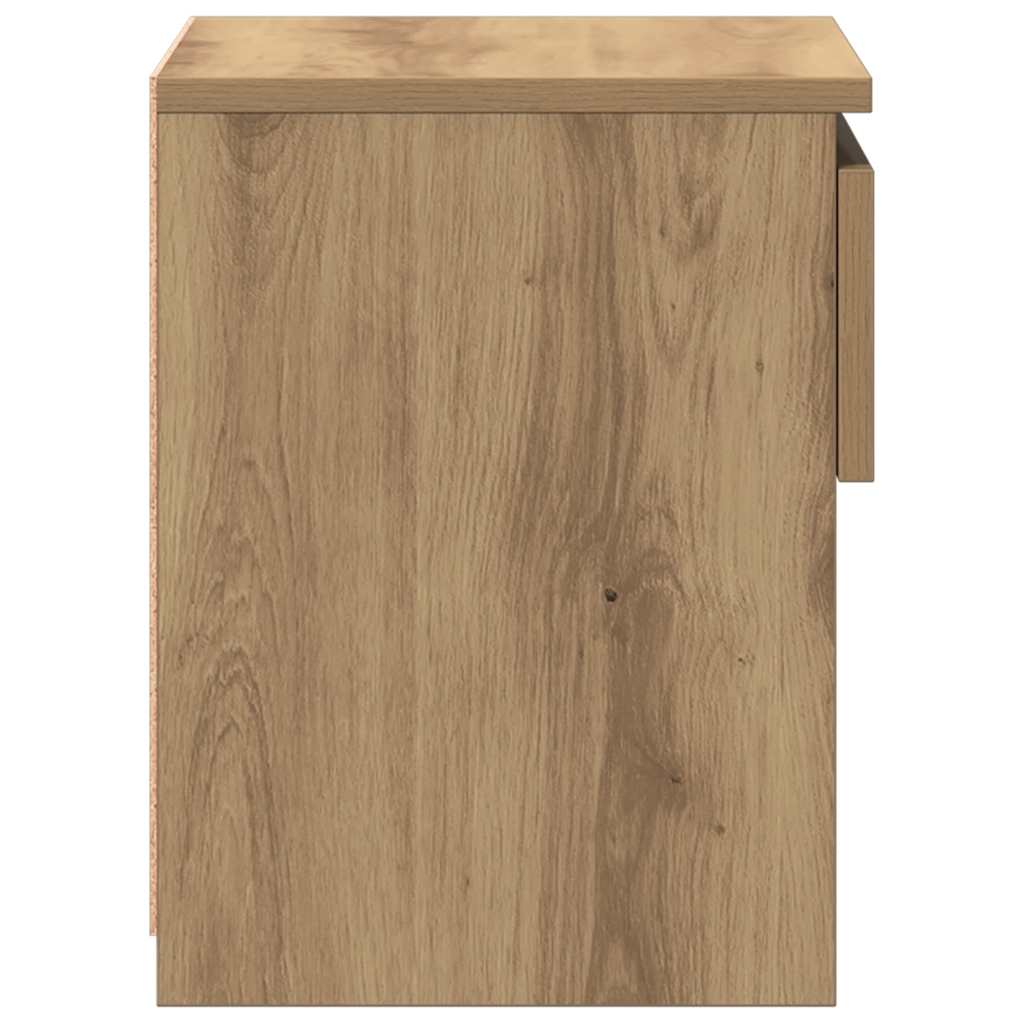 sengeborde 2 stk. 40x30x39 cm konstrueret træ kunsteg