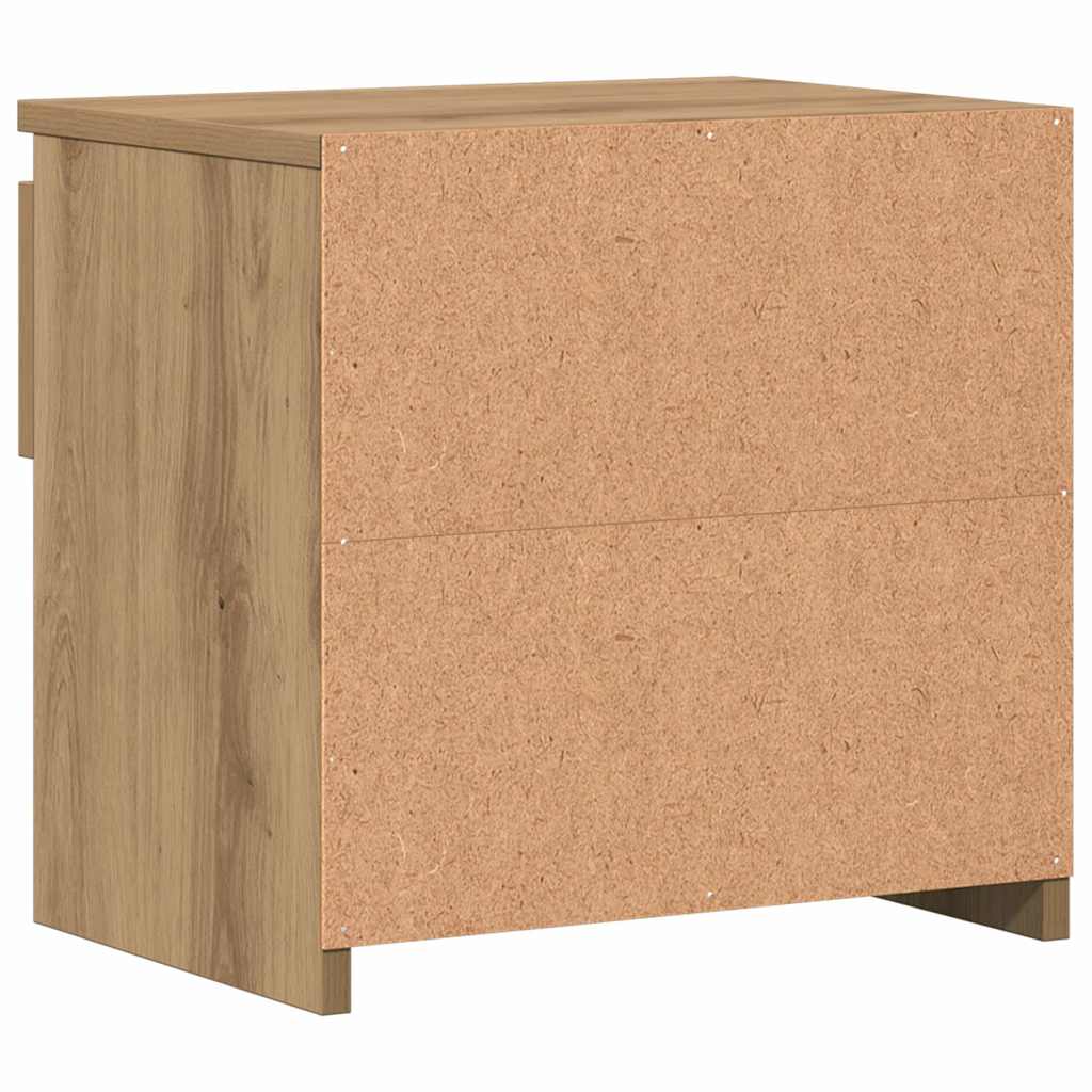 sengeborde 2 stk. 40x30x39 cm konstrueret træ kunsteg