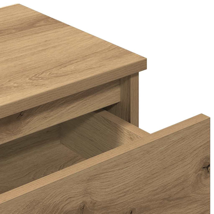 sengeborde 2 stk. 40x30x39 cm konstrueret træ kunsteg