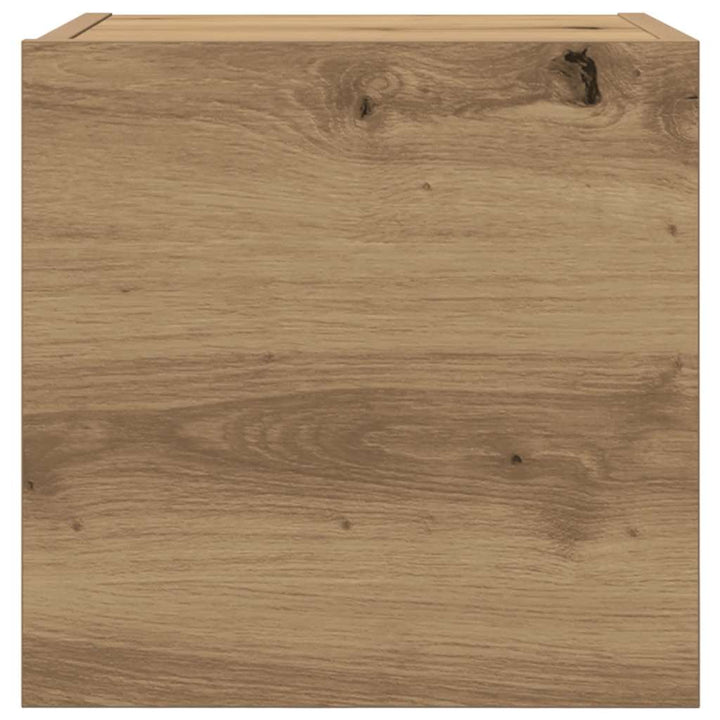 væghængt tv-skabe 2 stk. 30,5x30x30 cm kunsteg