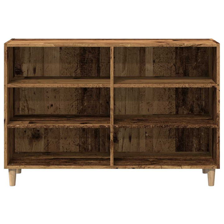 skænk 103,5x35x70 cm konstrueret træ antikt træ
