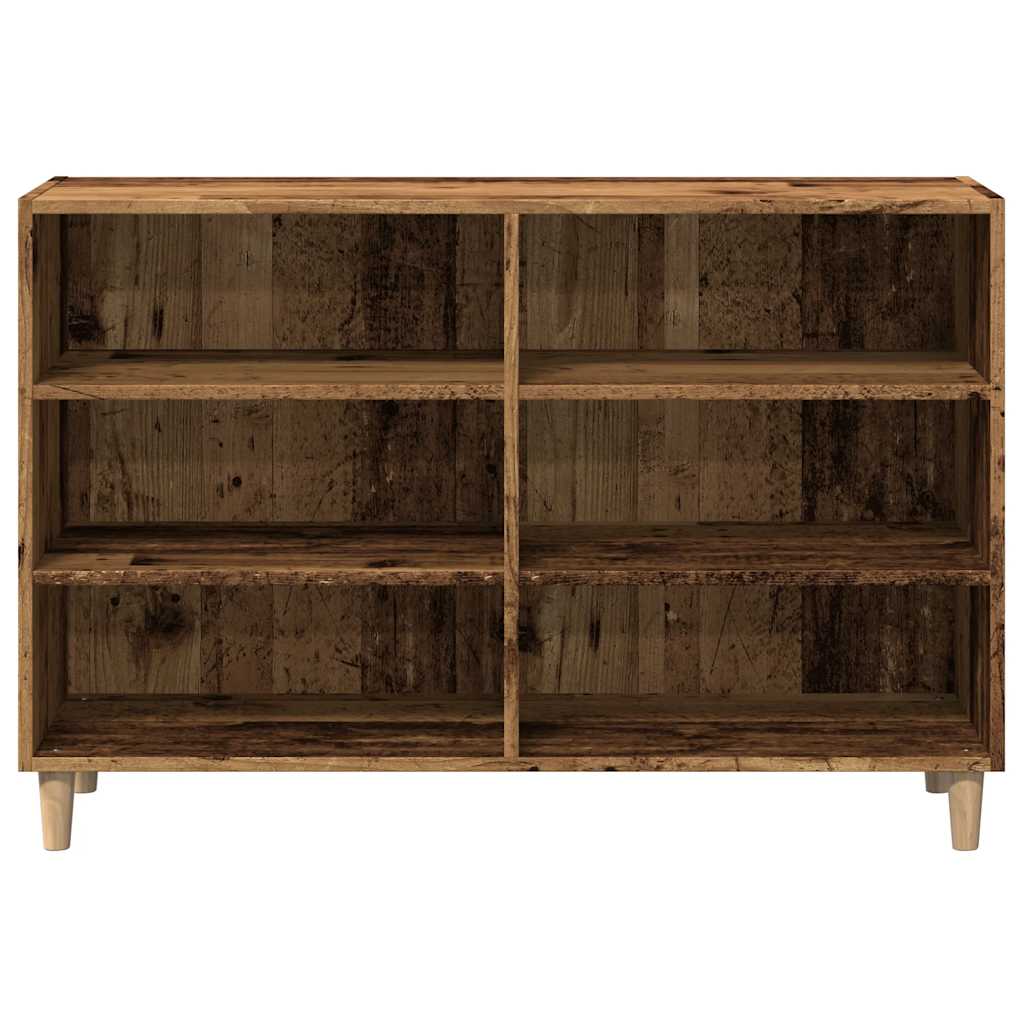 skænk 103,5x35x70 cm konstrueret træ antikt træ