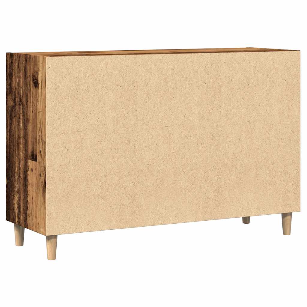 skænk 103,5x35x70 cm konstrueret træ antikt træ