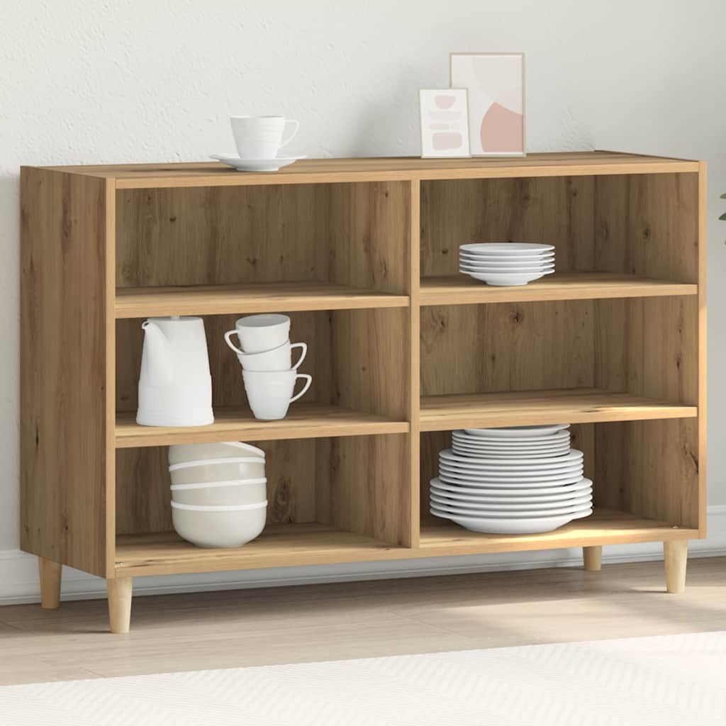 skænk 103,5x35x70 cm konstrueret træ kunsteg