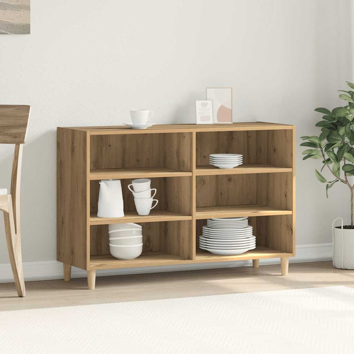 skænk 103,5x35x70 cm konstrueret træ kunsteg