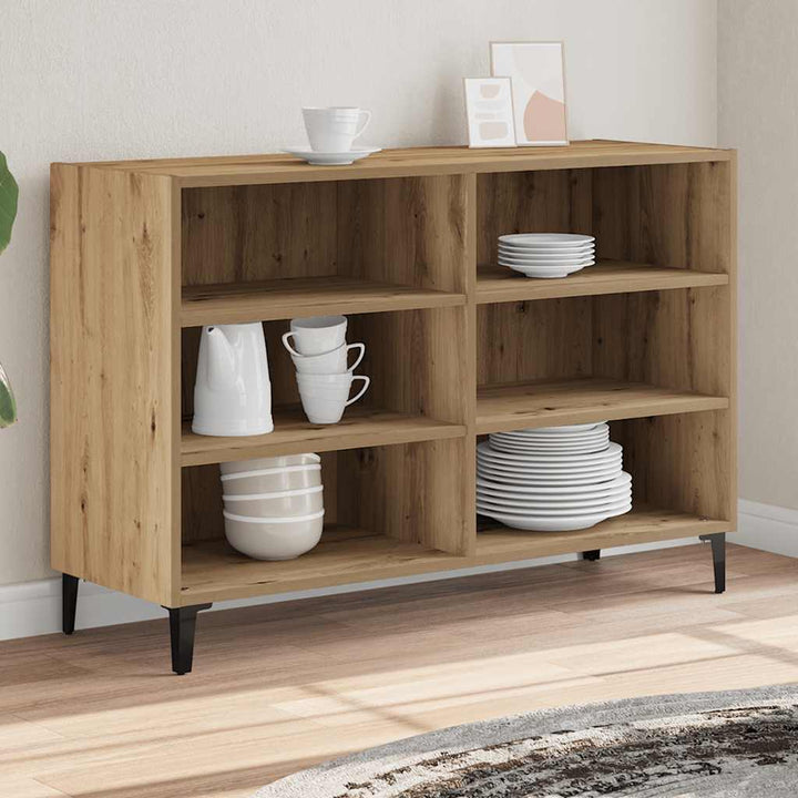skænk 103,5x35x70 cm konstrueret træ kunsteg