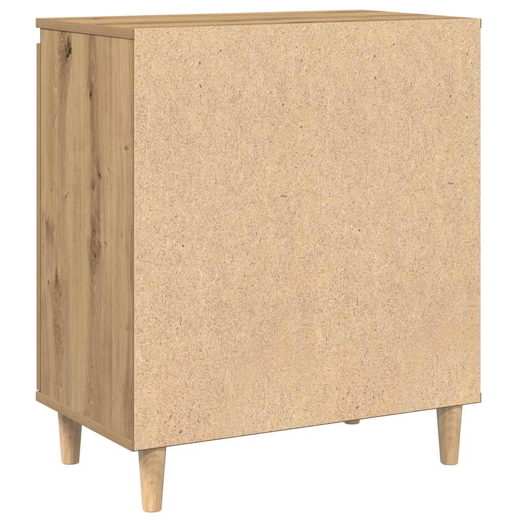 skænk 60x35x70 cm konstrueret træ egetræsfarve