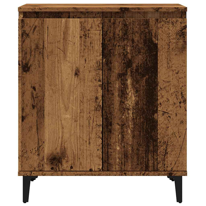 skænk 60x35x70 cm konstrueret træ antikt træ