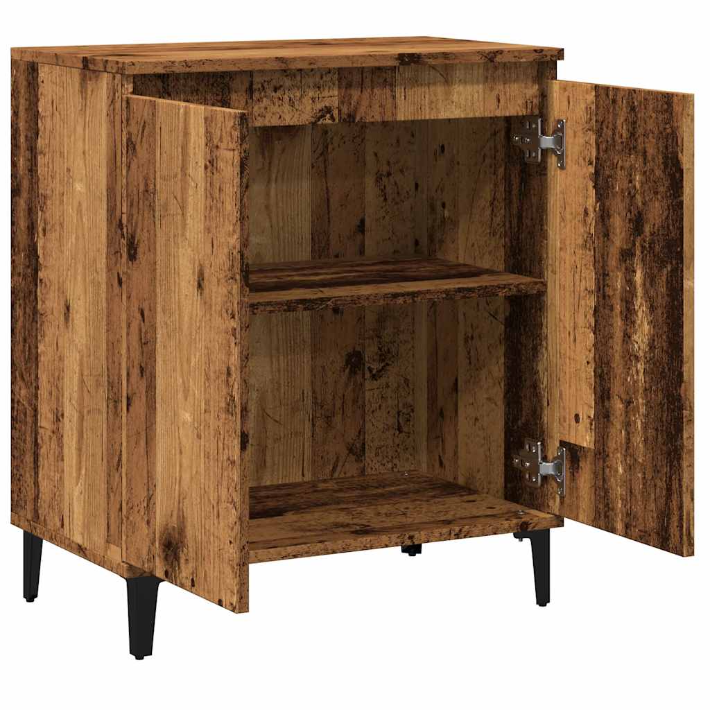 skænk 60x35x70 cm konstrueret træ antikt træ