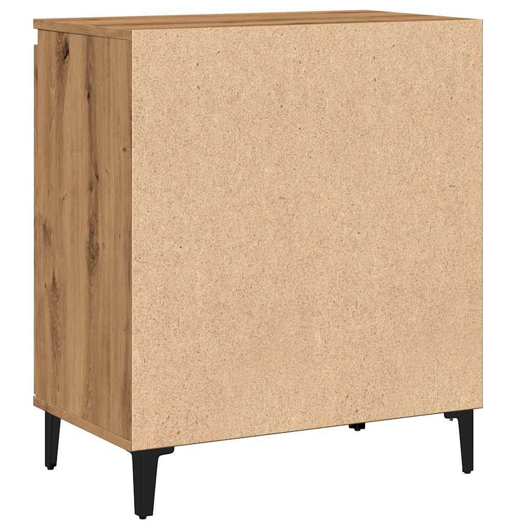 skænk 60x35x70 cm konstrueret træ egetræsfarve