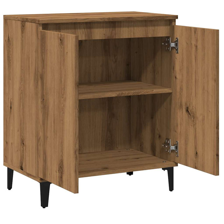 skænk 60x35x70 cm konstrueret træ egetræsfarve