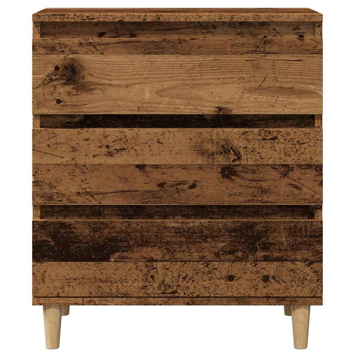 skænk 60x35x70 cm konstrueret træ antikt træ