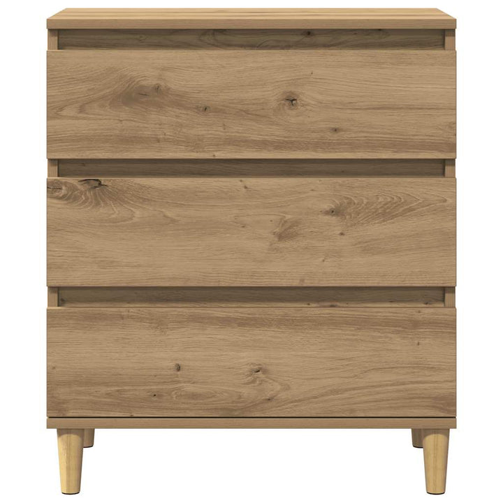 skænk 60x35x70 cm konstrueret træ egetræsfarve