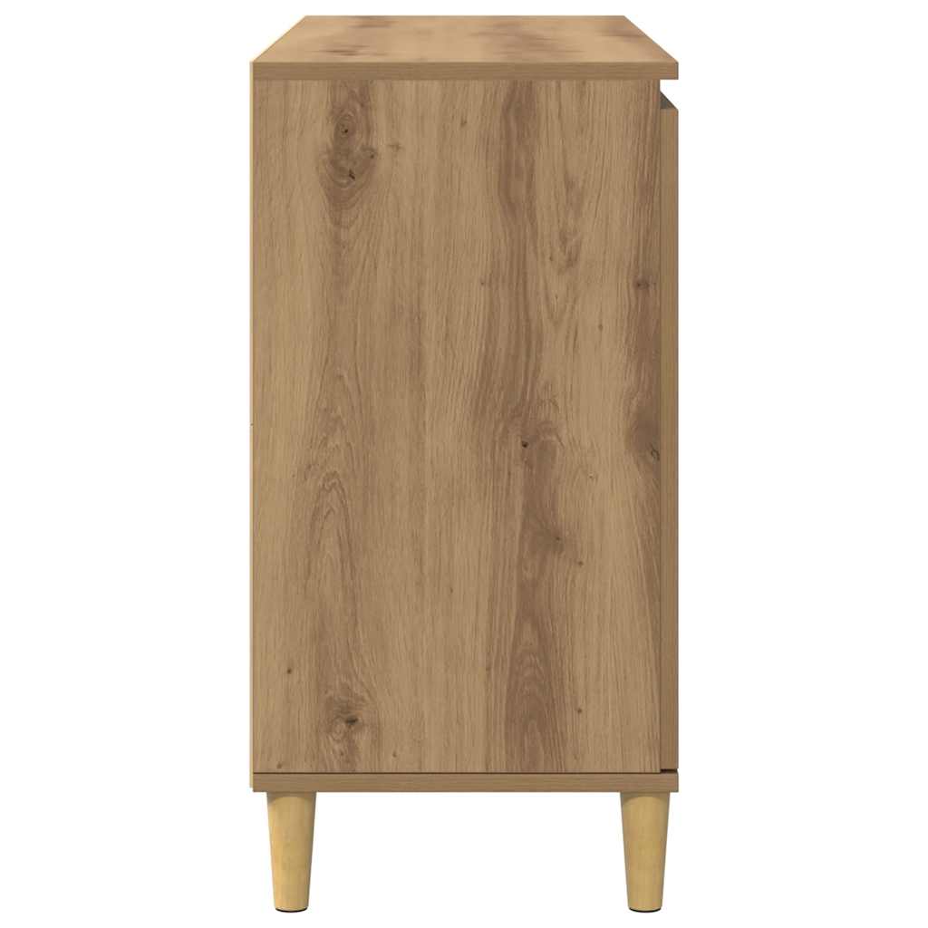 skænk 102x35x70 cm konstrueret træ kunsteg