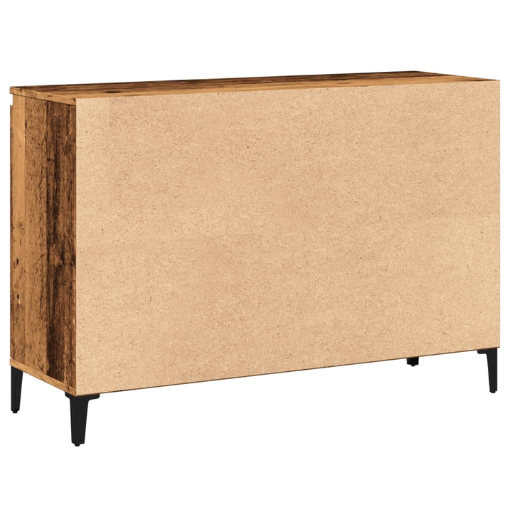 skænk 102x35x70 cm konstrueret træ antikt træ
