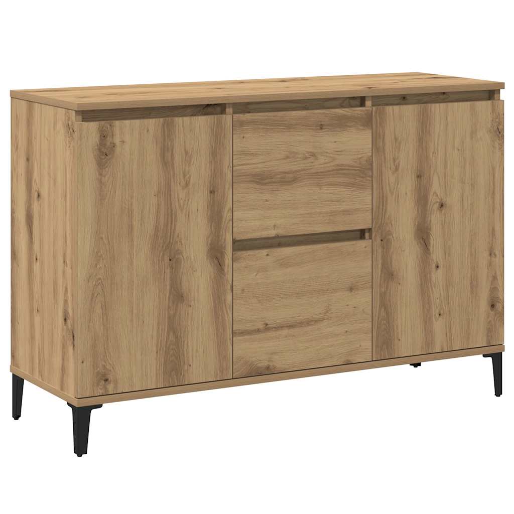 skænk 102x35x70 cm konstrueret træ kunsteg