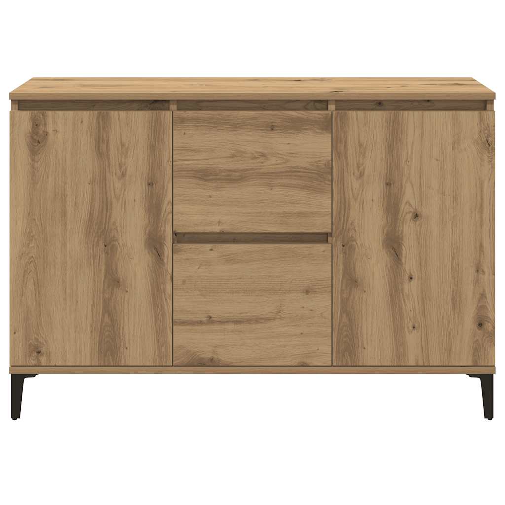 skænk 102x35x70 cm konstrueret træ kunsteg