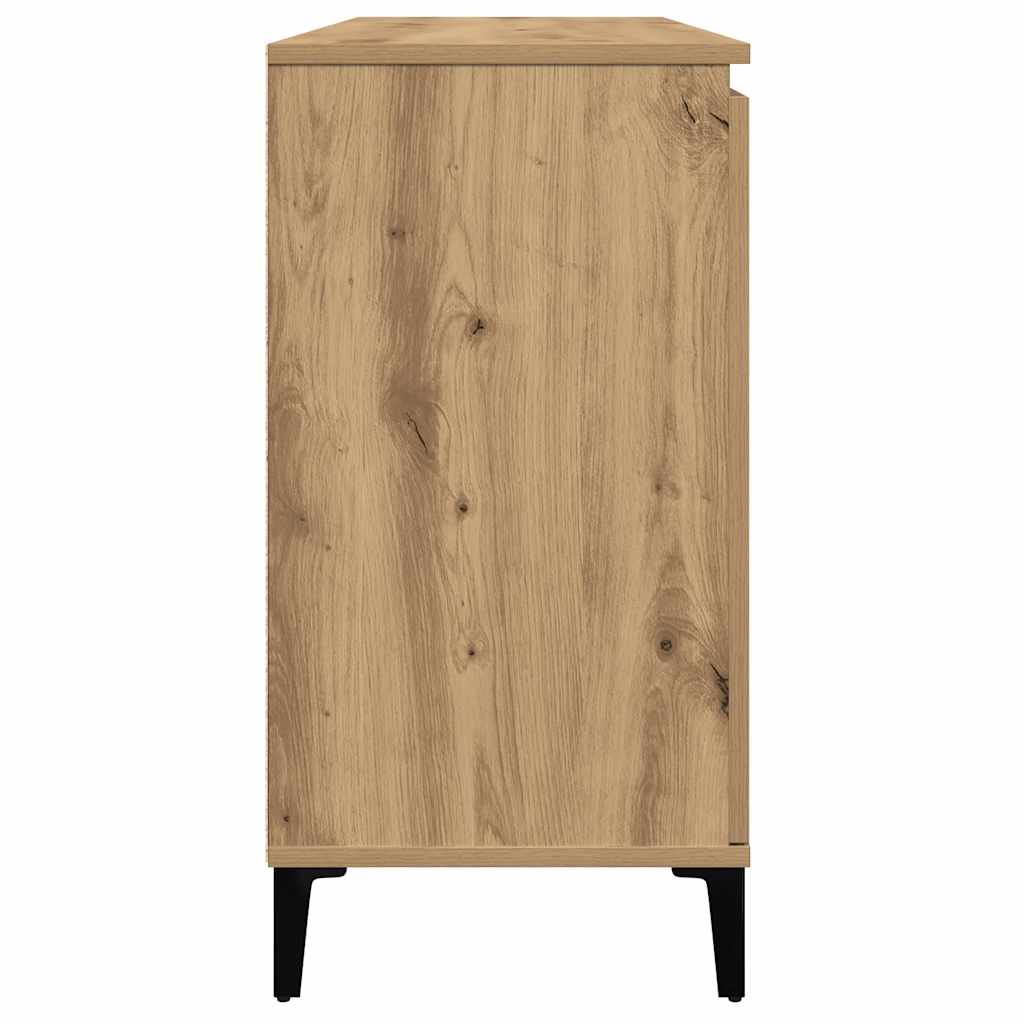 skænk 102x35x70 cm konstrueret træ kunsteg