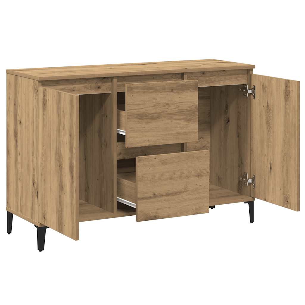 skænk 102x35x70 cm konstrueret træ kunsteg
