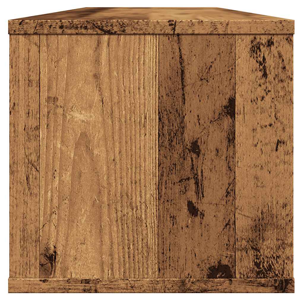 vægskab 101x30x29 cm konstrueret træ antikt træ