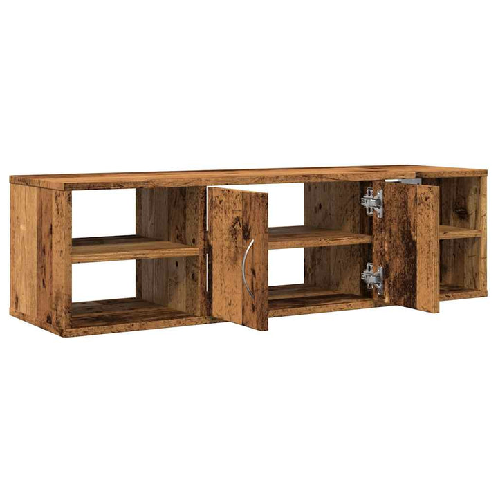 vægskab 101x30x29 cm konstrueret træ antikt træ