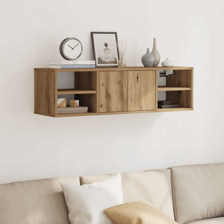 vægskab 101x30x29 cm konstrueret træ kunsteg