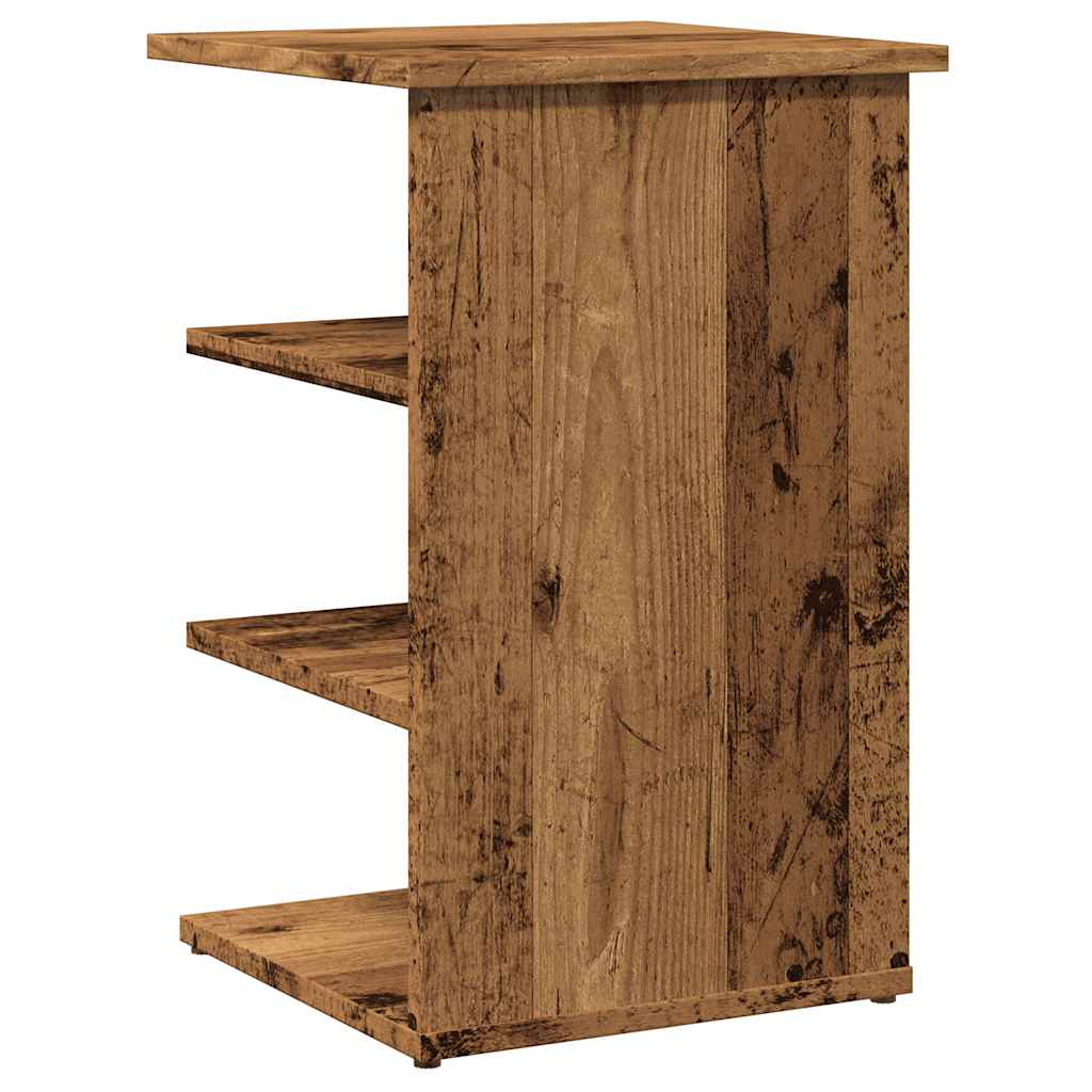 skænk 35x35x55 cm konstrueret træ antikt træ