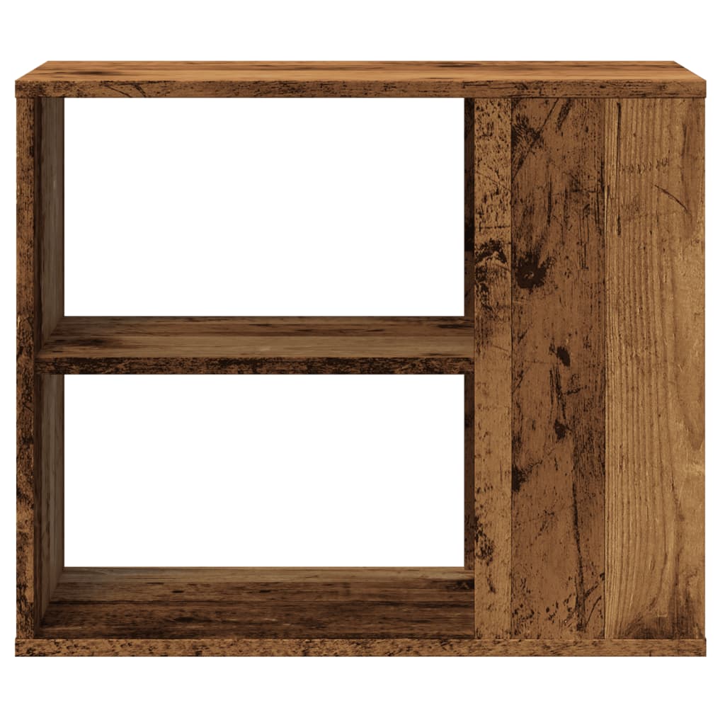 sideskab 60x30x50 cm konstrueret træ antikt træ
