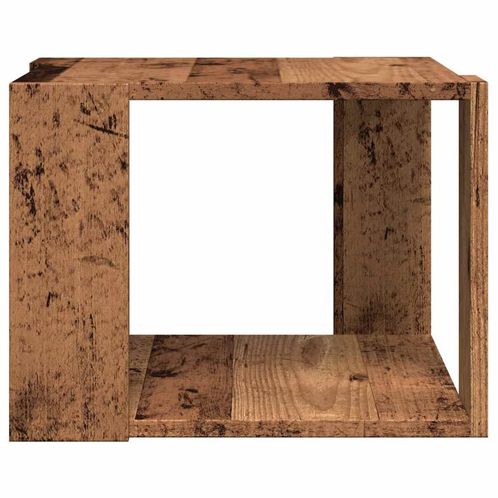 sofabord 40x40x30 cm konstrueret træ antikt træ