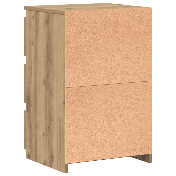 sengeborde 2 stk. 40x35x62,5 cm konstrueret træ kunsteg