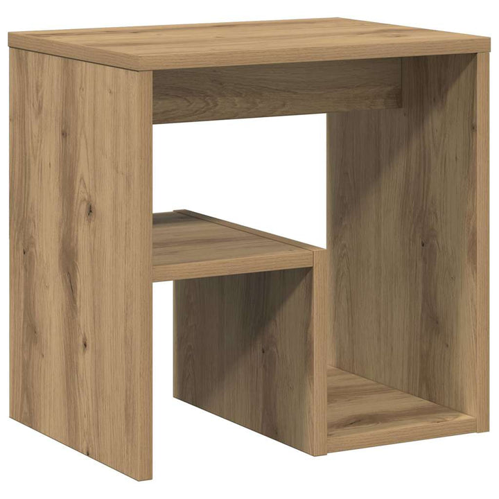 sengeborde 2 stk. 40x30x40 cm konstrueret træ egetræ