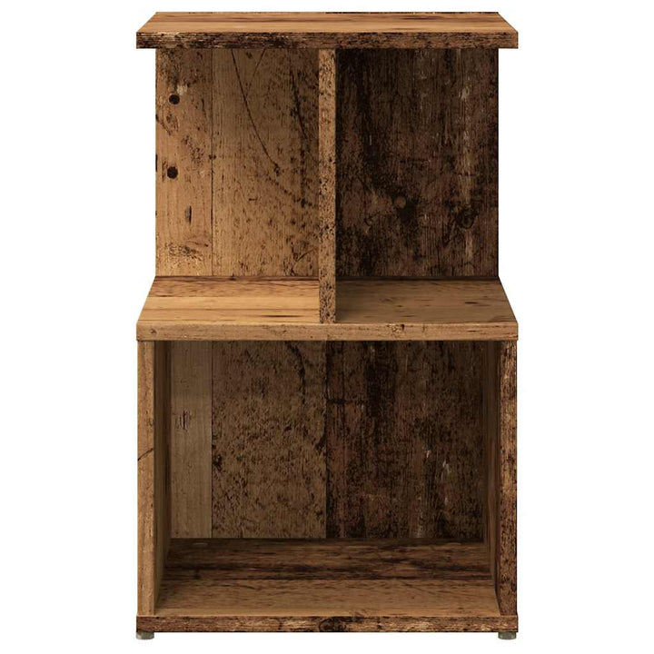 sengeskabe 2 stk. 35x35x55 cm konstrueret træ antikt træ