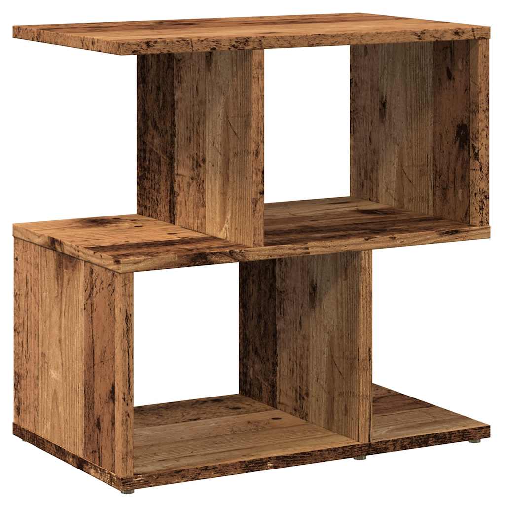 sengeskabe 2 stk. 50x30x51,5 cm konstrueret træ antikt træ